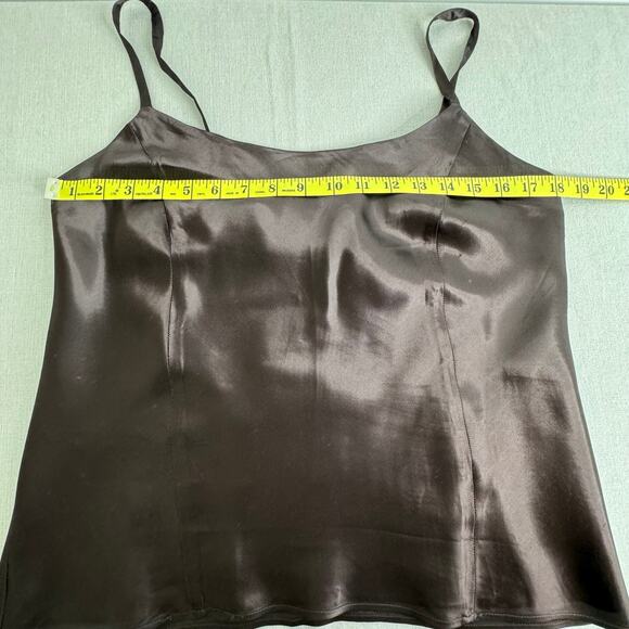 Vintage Express satiny‎ rich chocolate brown camisole - Picture 4 of 6